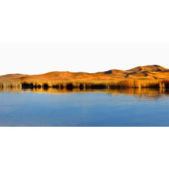 腾格里沙漠风景摄影图