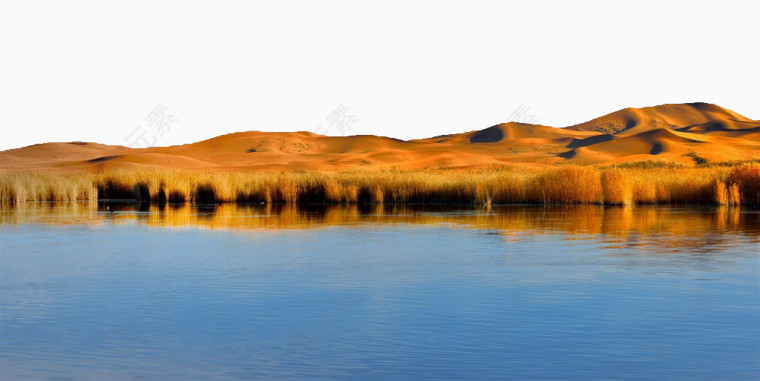腾格里沙漠风景摄影图