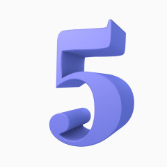 3D抽象数字5