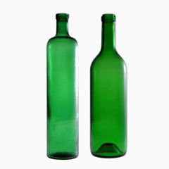 绿色 透明 酒瓶 饮品
