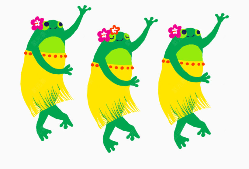 跳着奇葩舞蹈的青蛙下载