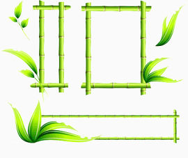 竹子编制成的方框