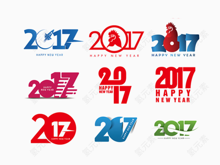 2017年年度图标汇总素材