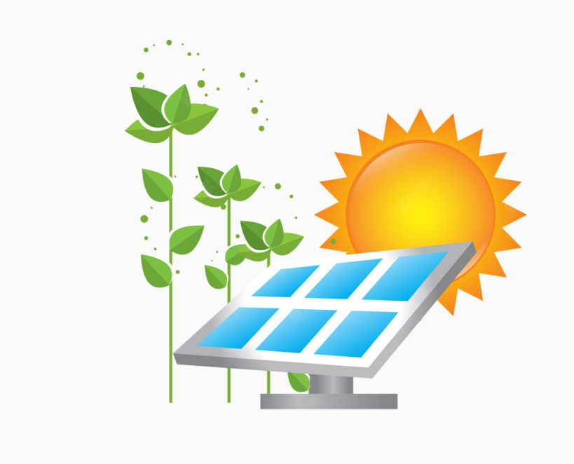 矢量彩色太阳能绿色能源原理下载