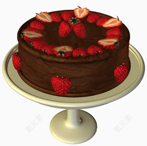草莓巧克力生日蛋糕