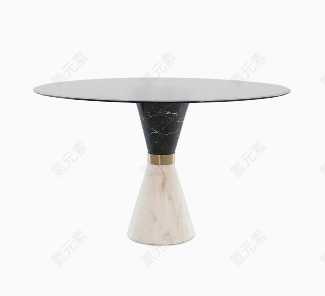 欧式高贵的圆形餐桌