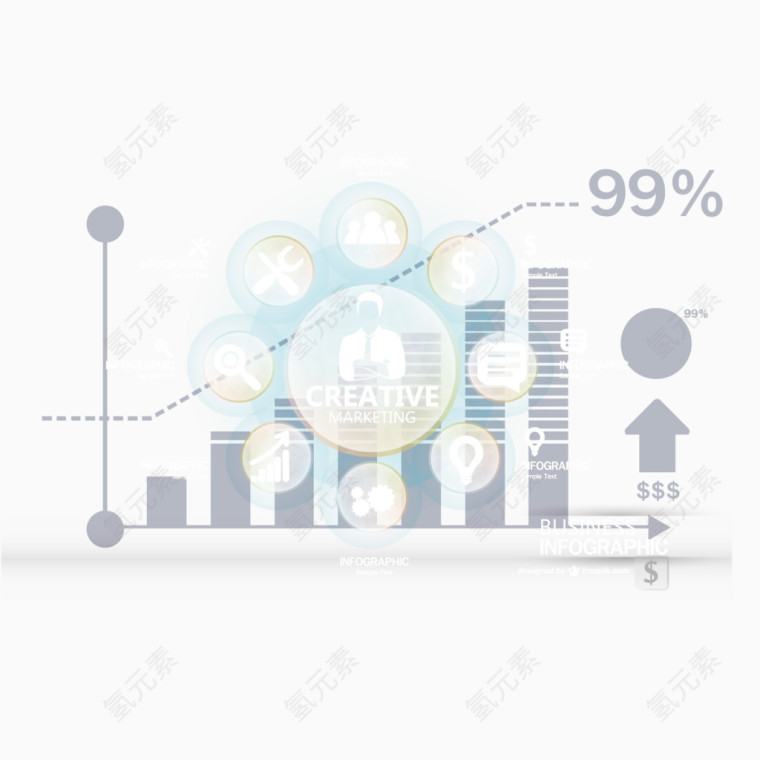 矢量数据分析素材