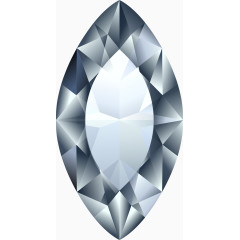 矢量银色钻石椭圆立体
