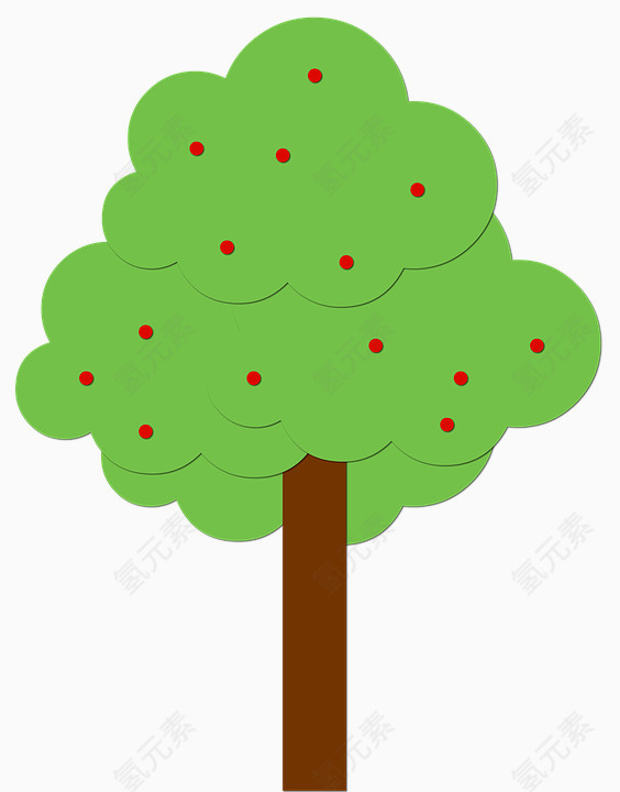 绿色果树