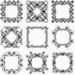 精美欧式边框花纹矢量素材