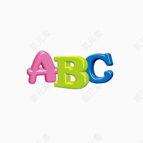 字母ABC艺术字免扣素材图片