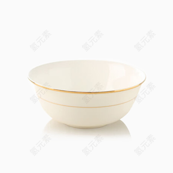 骨瓷碗汤面碗沙拉碗汤碗大碗-金边