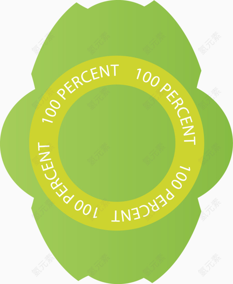 矢量创意设计绿色环保腕表图像
