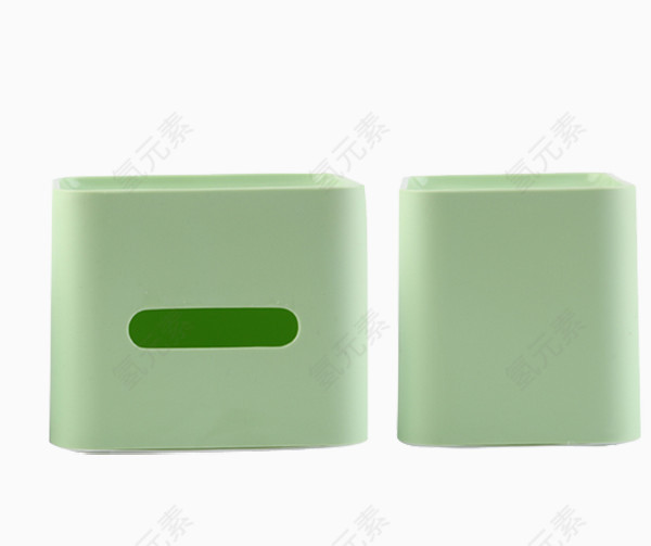 绿色纸巾盒