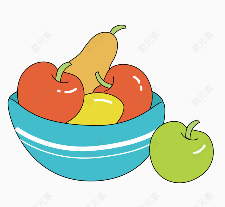 盆中的水果