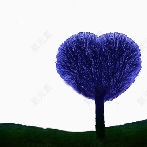 创意蓝色树木
