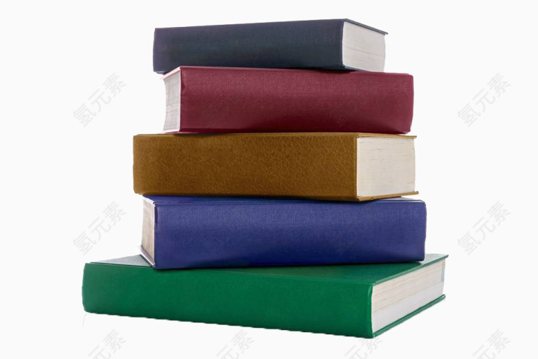 叠放的彩色书籍