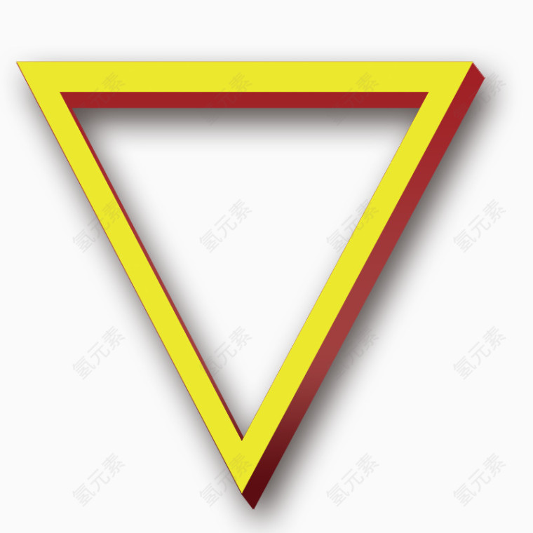 立体三角形免费png素材