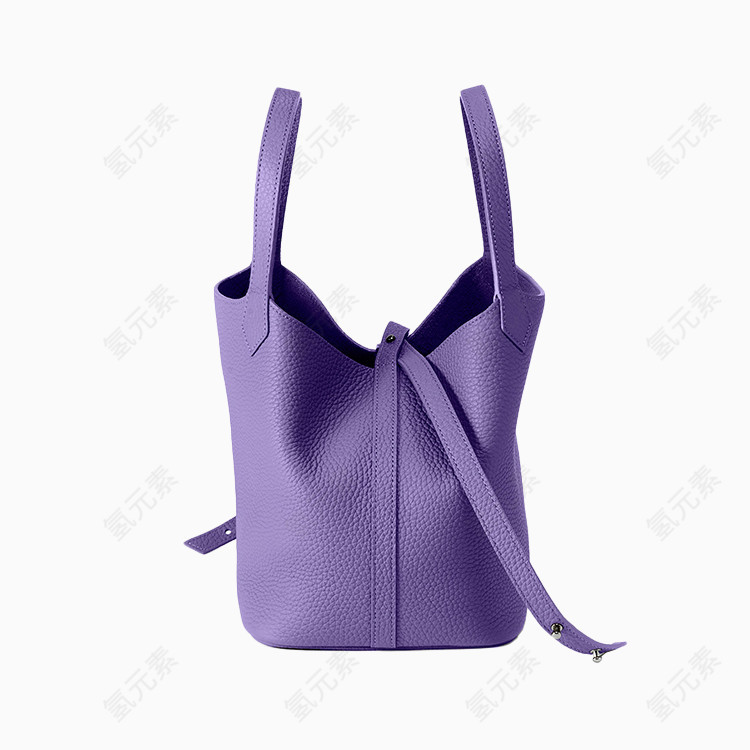 PALLA紫色菜篮子包侧面