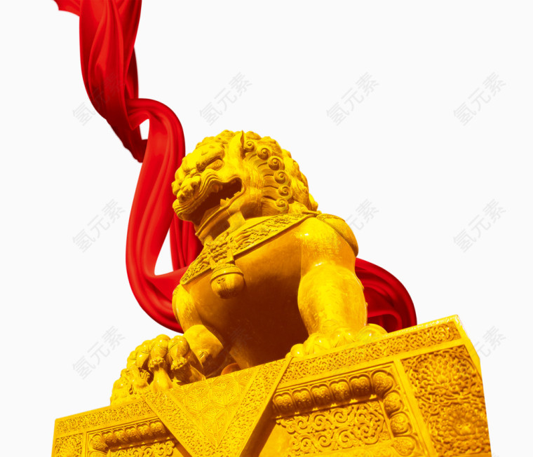 金狮子雕像