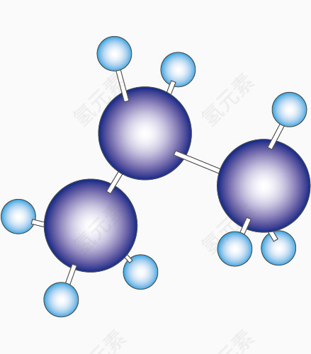 丙烷球棍模型