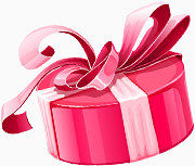 粉红色的礼盒礼品包装盒