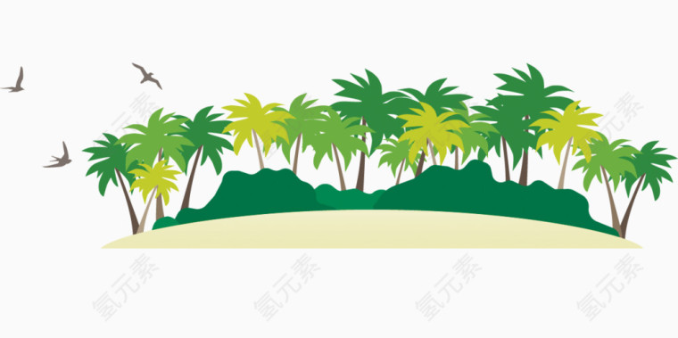 椰树装饰