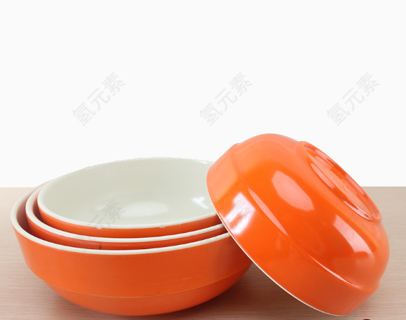 橘色汤碗