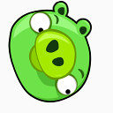 绿色小猪表情图标下载