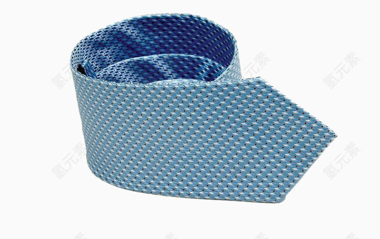 蓝色小波点领带