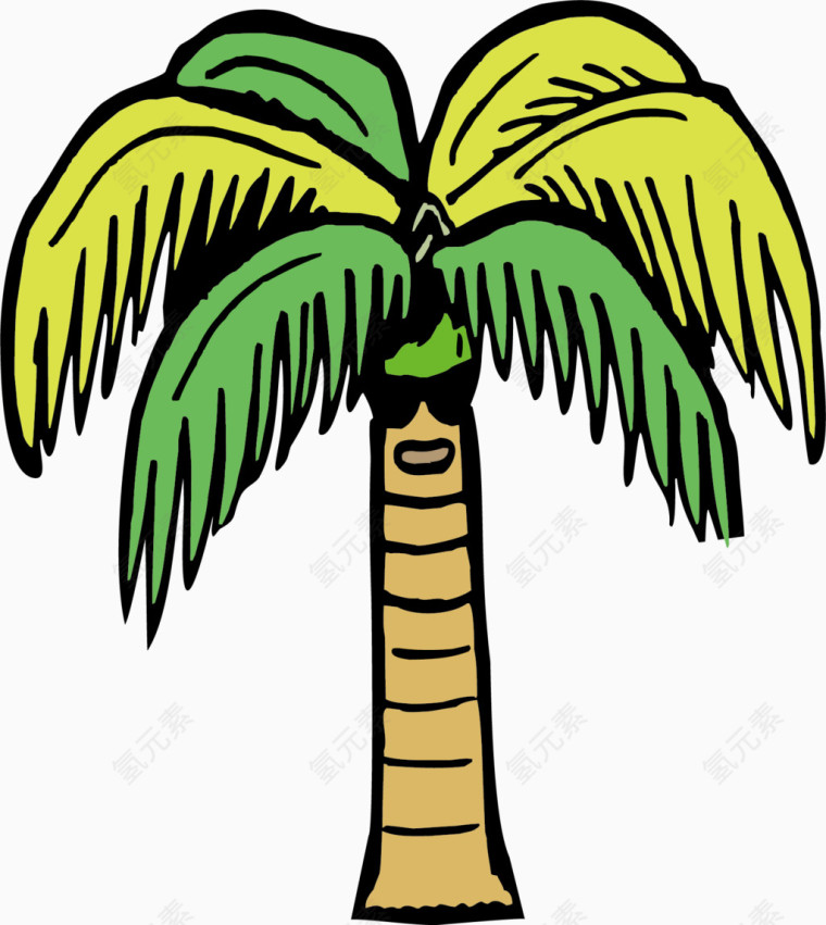 免抠素材椰子树图片