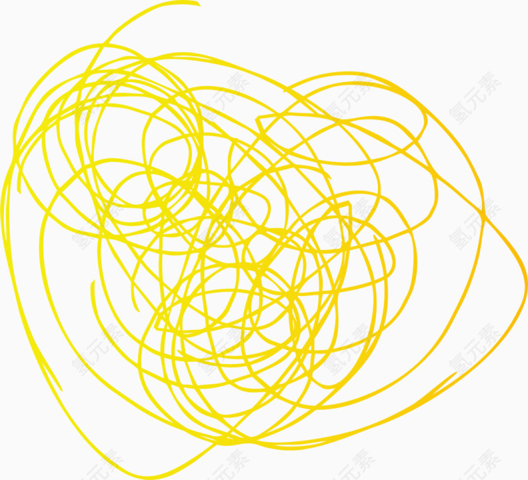 金色线团矢量图