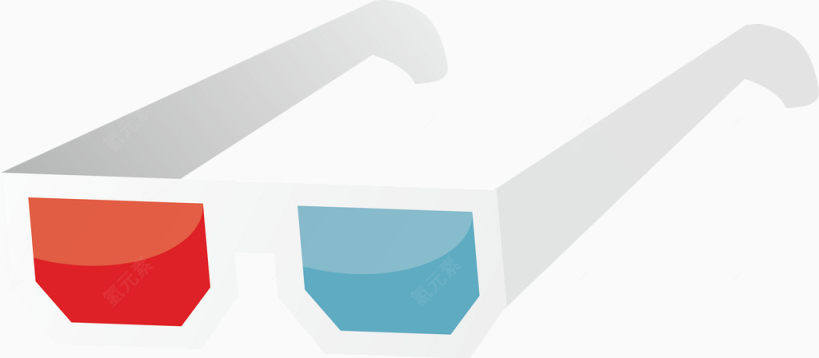 3D眼镜矢量图下载