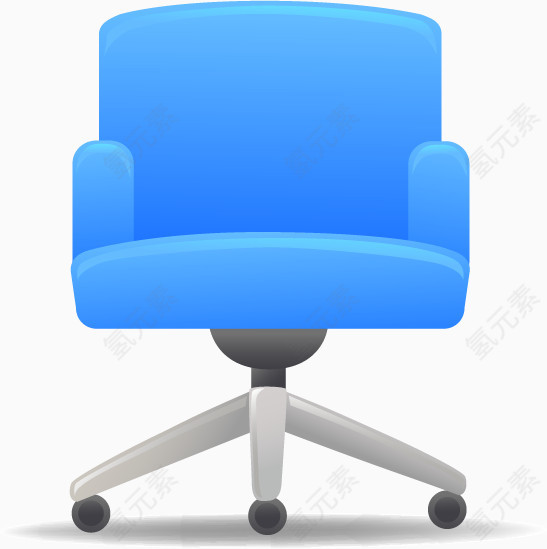 蓝色转椅子