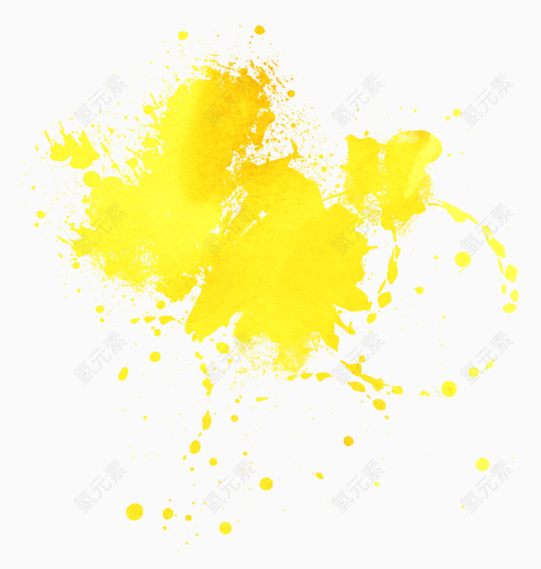 黄色颜料痕迹