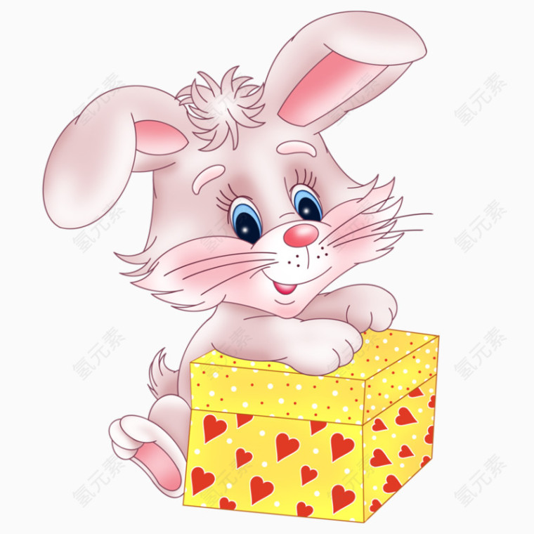 兔子和礼品盒
