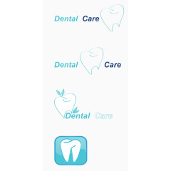 牙齿保健标志图标