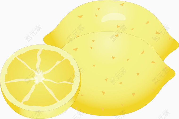 矢量卡通柠檬