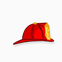 手绘红色帽子