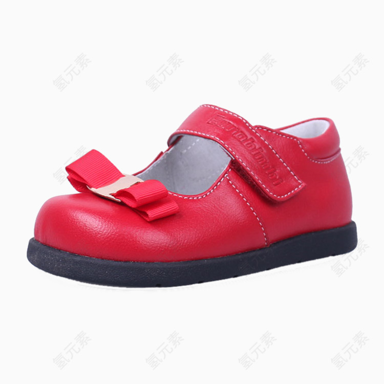 欧洲宝贝幼小童红色四季款皮鞋