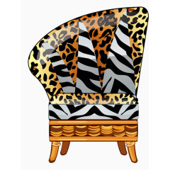 豹纹椅子