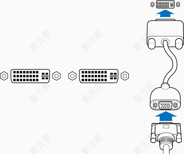 插头矢量图