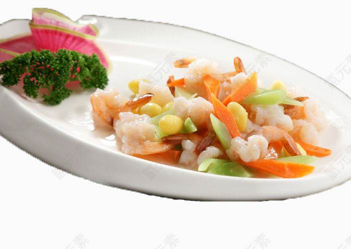 餐饮美食图片菜肴图片白果凤尾虾