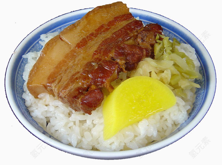 肥肉米饭素材