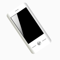银色手机模型