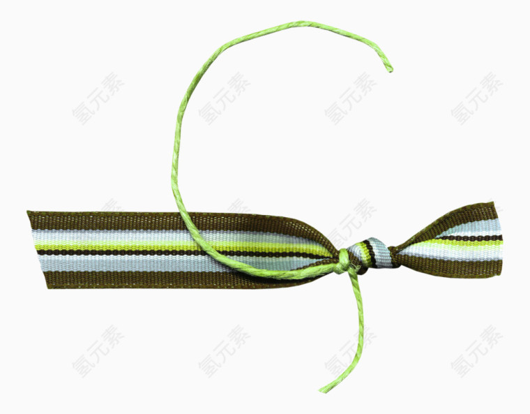 绿色绳子彩带
