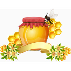 蜂蜜罐子绸带