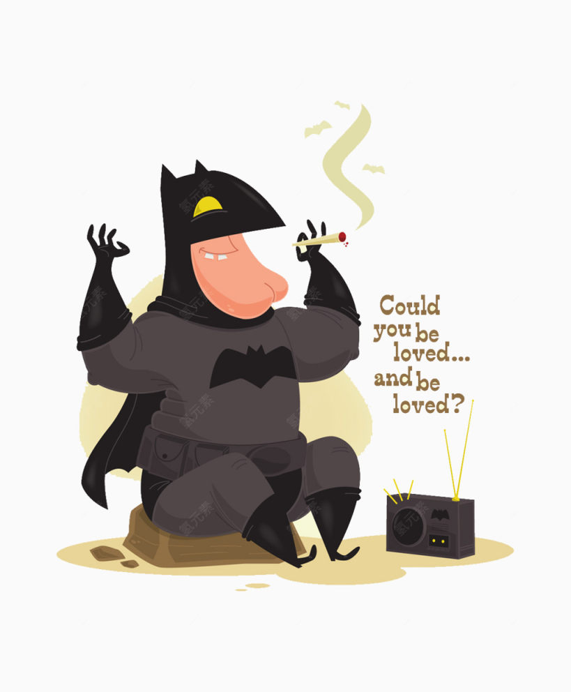 抽烟的蝙蝠侠下载