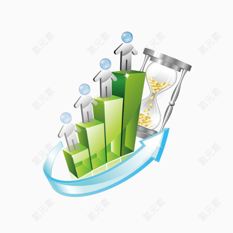 矢量数据图和沙漏