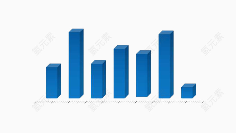 蓝色PPT数据图表